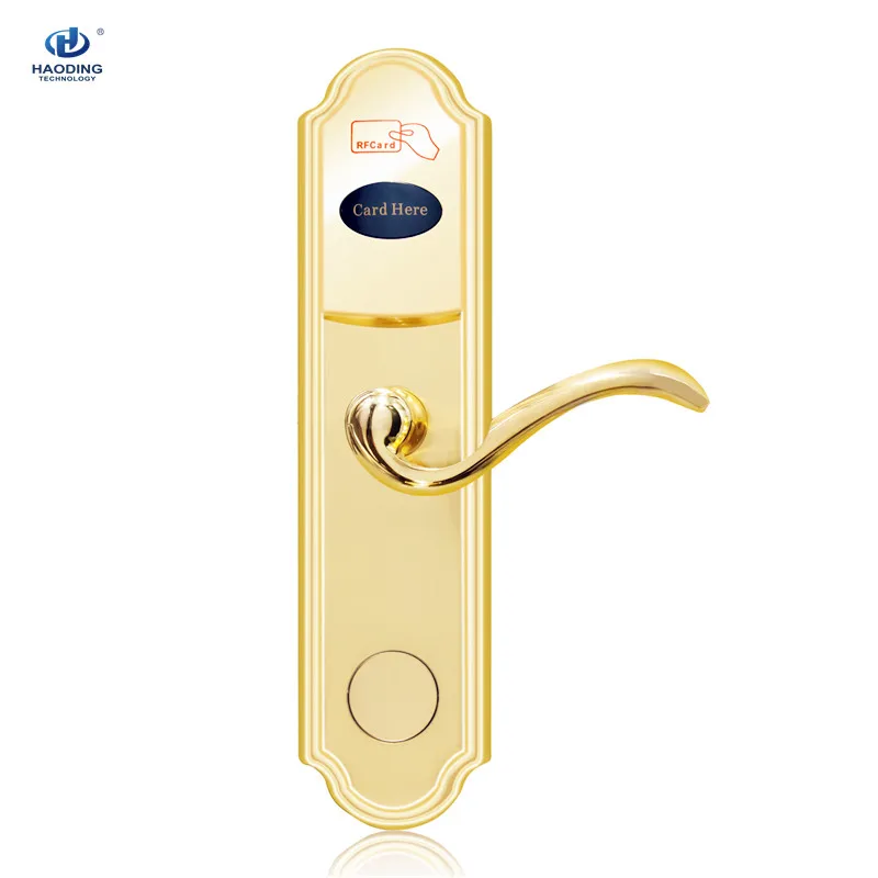 Haoding RF220 best selling stainless steel electronic hotel door lock system with T57 M1 card