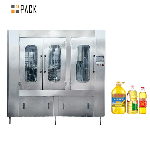  Npack High Speed Sunflower oil Rotary Type Edible Oil Filling And Capping