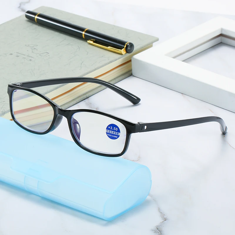  8031 TR90 Frame PC Lens Blue light blocking Reading Glasses For Men Women 1.0 1.5 2.0 2.5 3.0 3.5 4.0