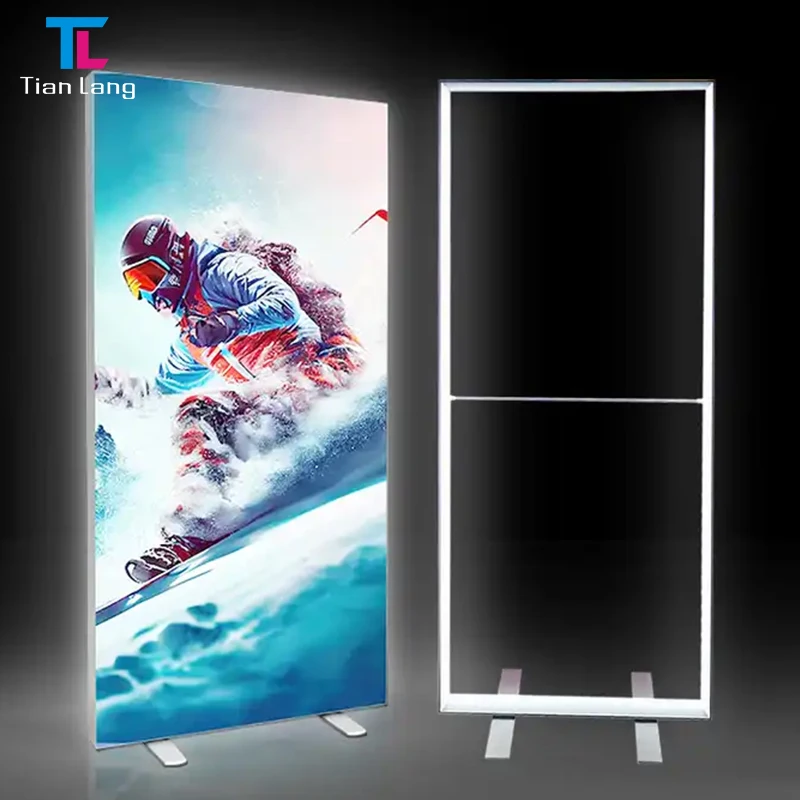 TianLang Lightbox For Poster Snap Frame Led Marketing Fabric Led Light Boxes Pvc Ightbox Stand Painting Acrylic Led Light Box