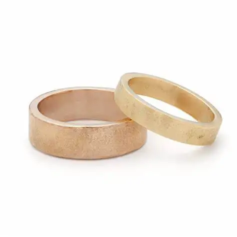 Customized 925 sterling silver engraving blank D shape flat band ring