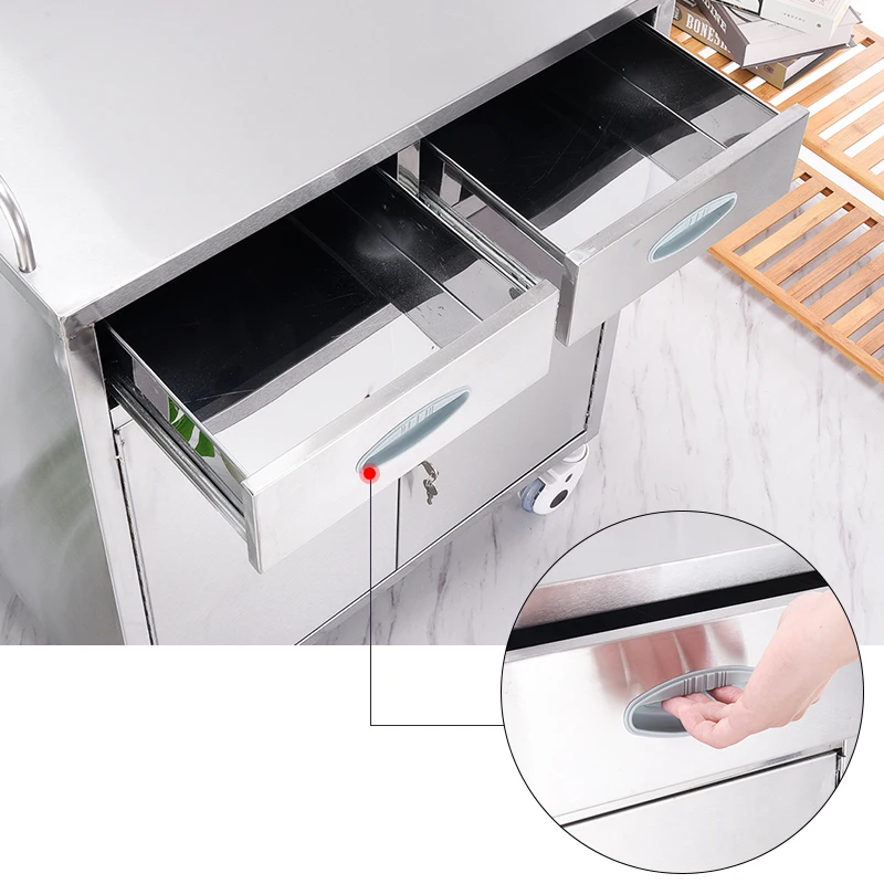 New Promotion Hot Style Movable Medical Stainless Steel Anesthesia cart Treatment Trolley