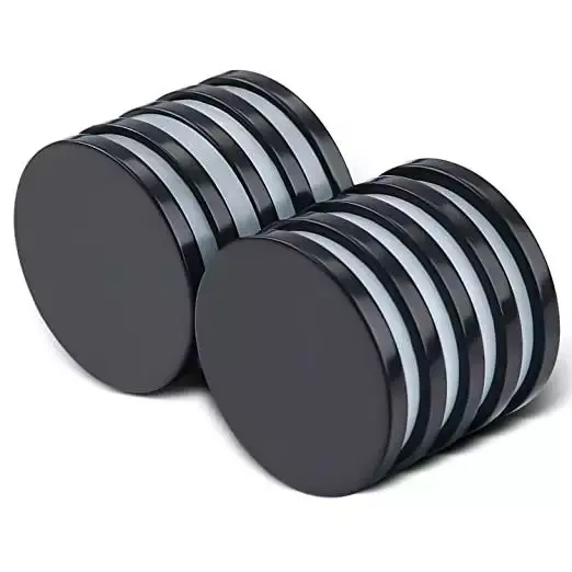n35-n52 Black resin epoxy neodymium Round Circular tube block magnet for sale