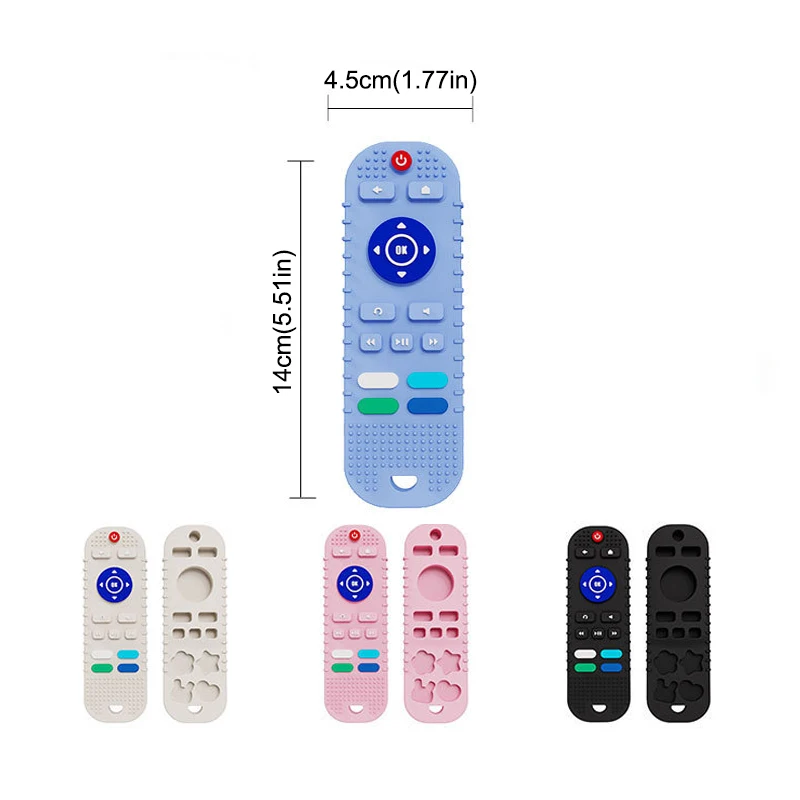 New Design Tv Remote Game Control Baby Teether Silicone Teether Baby Teething Toy For Baby