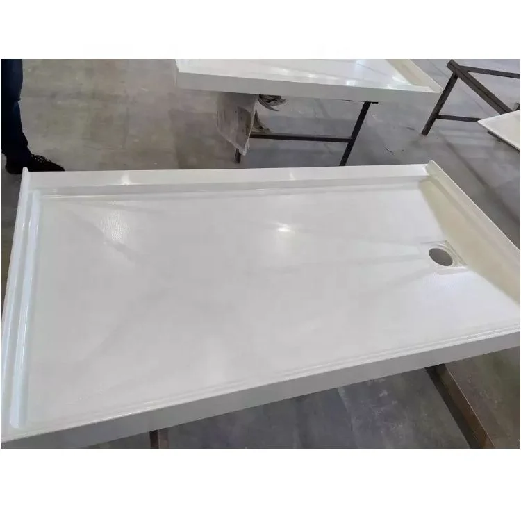 SMC shower tray New tech materials Shower Pan Solid Surface Anti-skip Bathroom shower base for US Hotel