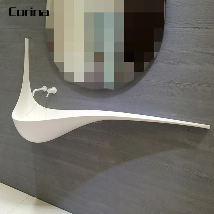 Art wash basin acrylic solid surface bathroom sinks wash basin
