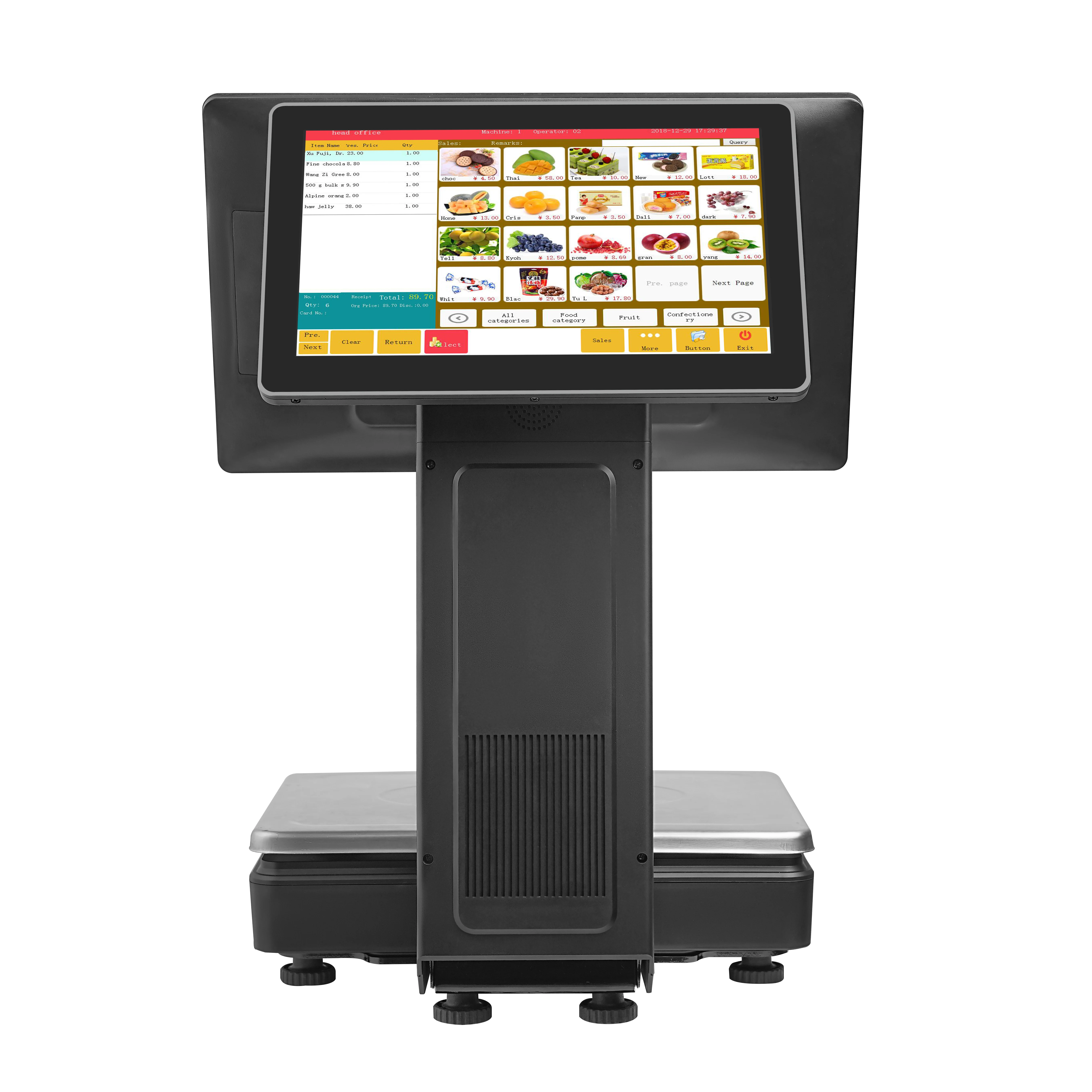 Sunson Cash Register Smart Ai Camera Pos Scale With Touch Sreen Pos Machine Pos Systems For Sale Weighing Scale For Supermarket