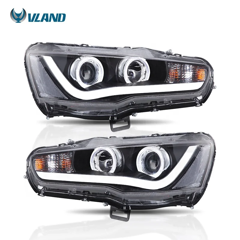 Vland factory wholesale manufacture  accessories car For lancer 2010-up led head lamp