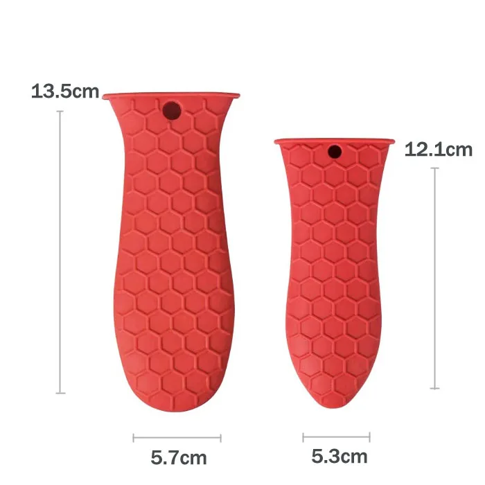 Non Slip heat resistant rubber cookware sleeve handle silicone pot hot pan handles cover holder for cast iron