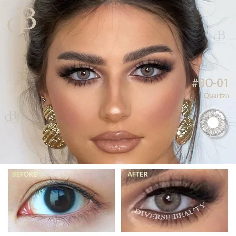 Hot sale prescription clear eye contact lenses 5 colors colour contact comfortable eye lenses color contact lens