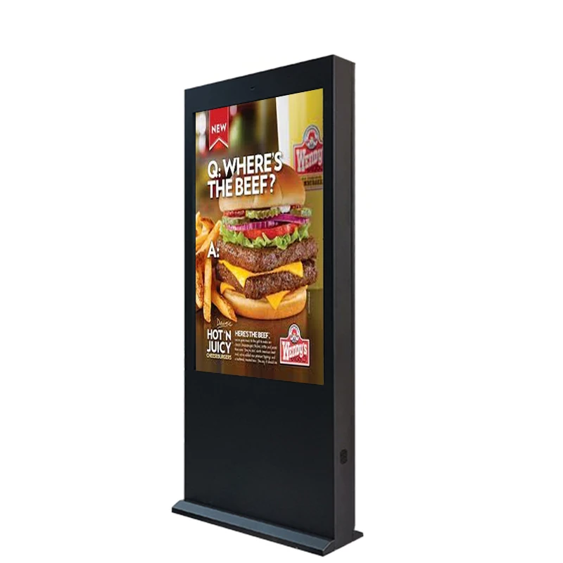 Promotional LCD Outdoor Floor Standing Advertising Display Android Totem