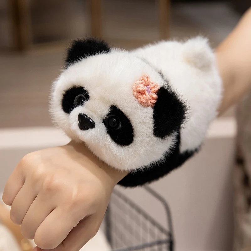 Hot selling wristband toy Panda Animal Slap Bracelet for Christmas Birthday Party Stuffed Animals Huggers Slap Bracelets