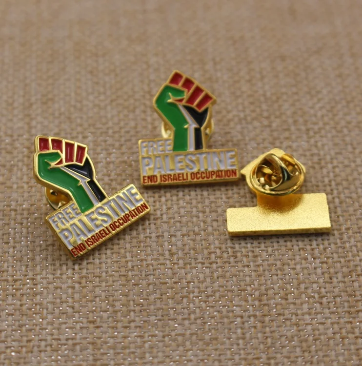 Metal Enamel Flag Brooch Cheap Country Flag Lapel Pin Badge Custom