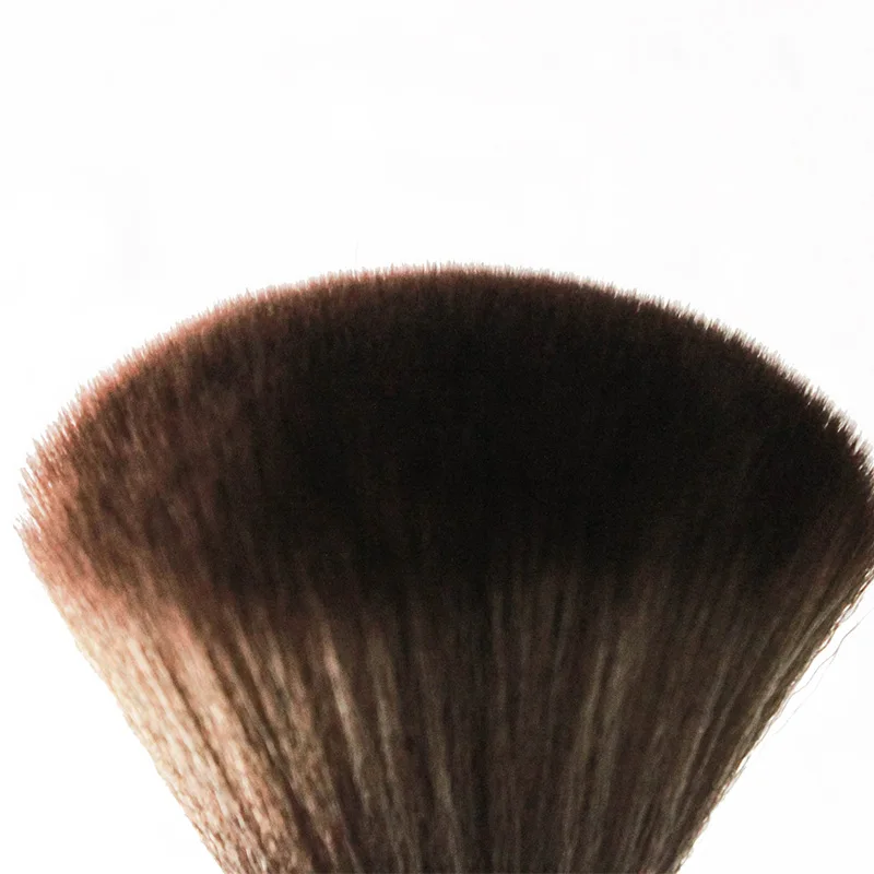 
Hair Cutting Round Neck Beard Duster Brush Wooden Handle Barber Poweder Cosmetic Brush 