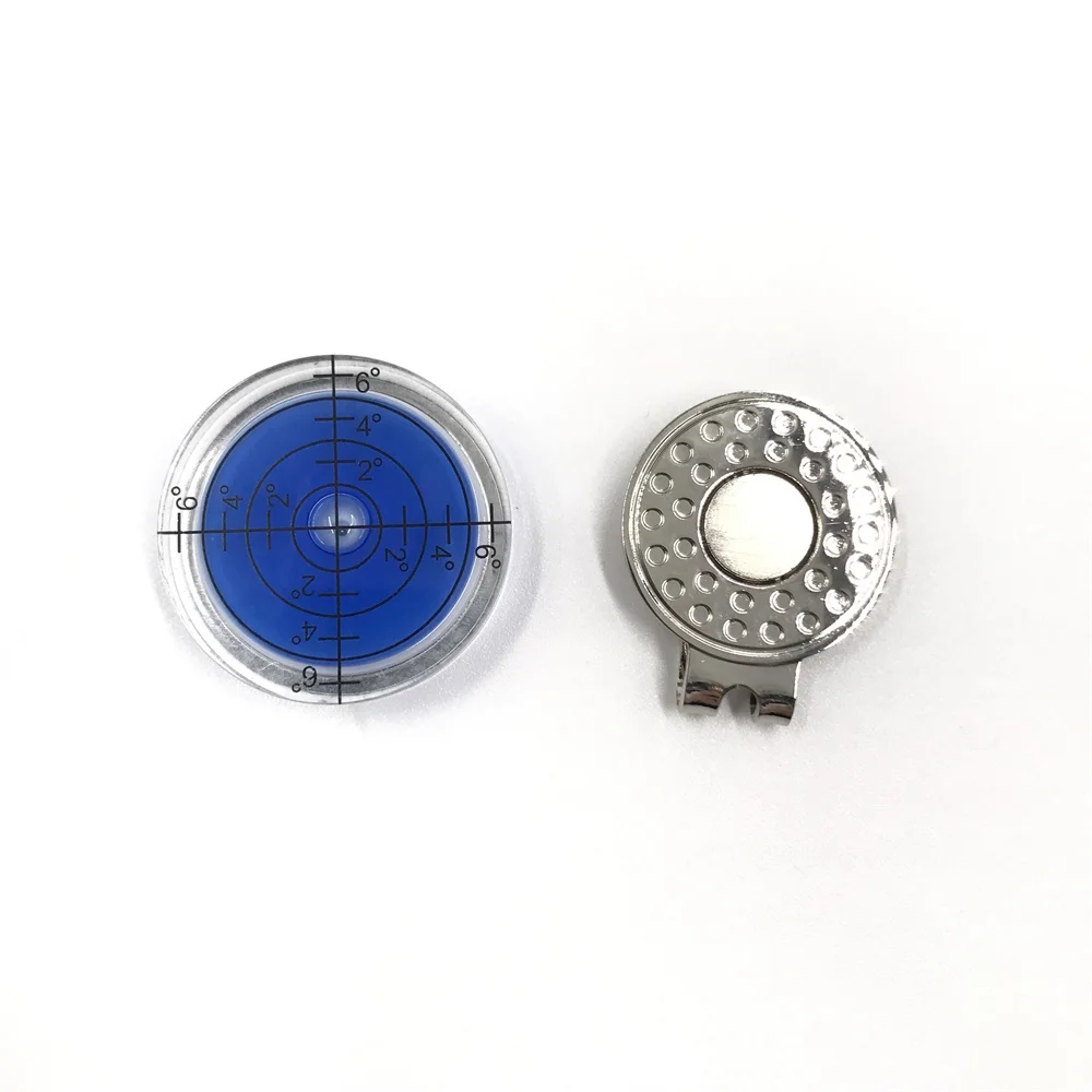Golf Hat Clip Golf Green Reader Pro Putt Golf Ball Marker Round Bubble Level High Precision PE
