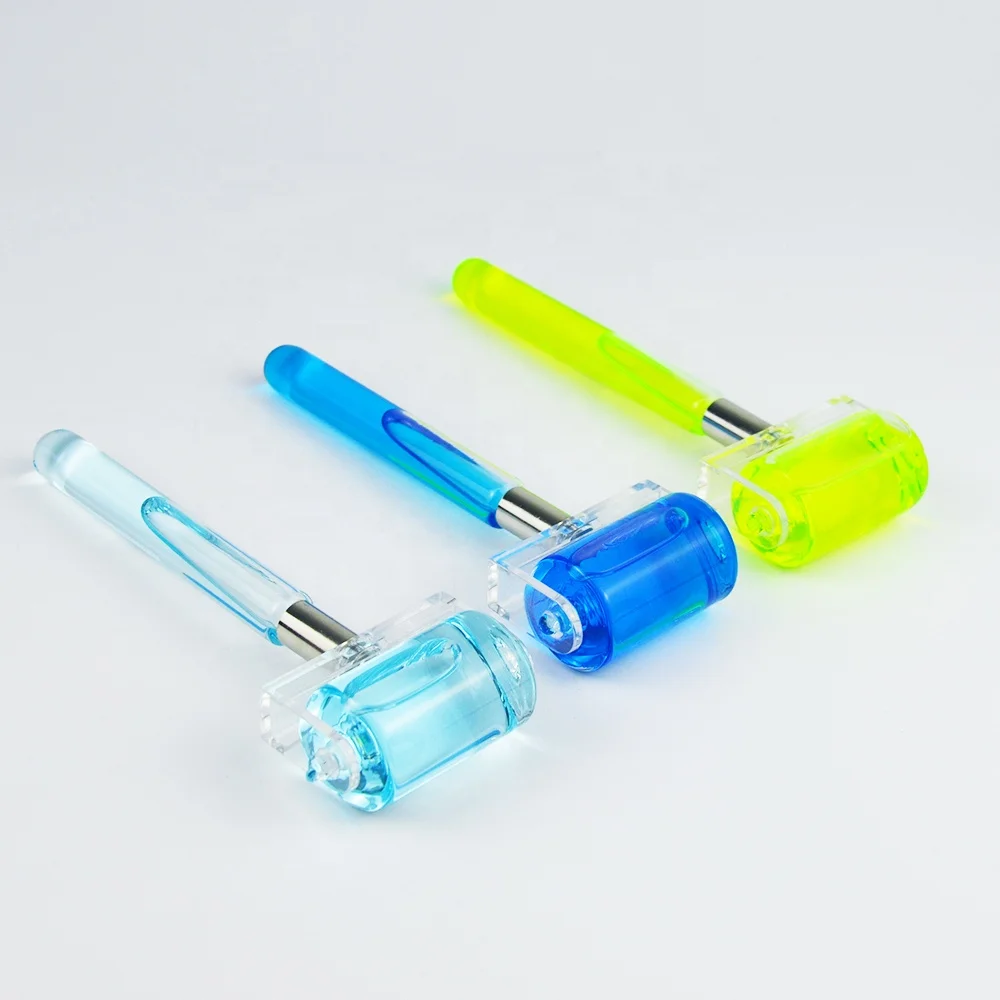 NEW Upgrade facial ice globes skin care cooling Glass gel ice roller for face massage beauty gel cold globes