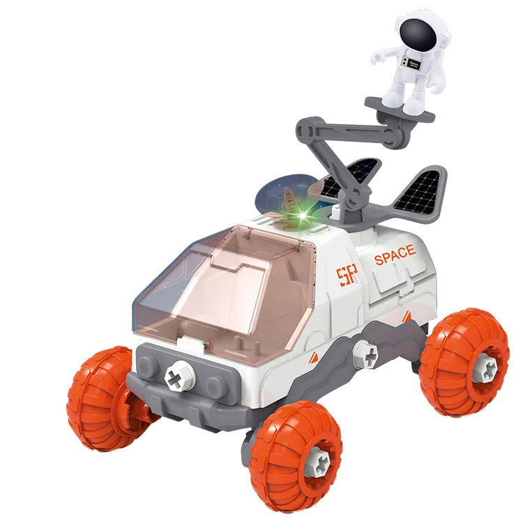 BGL Kids DIY Assemble Space Adventure Toys Space Mission Rocket Ship Shuttle Toys With Music & Light