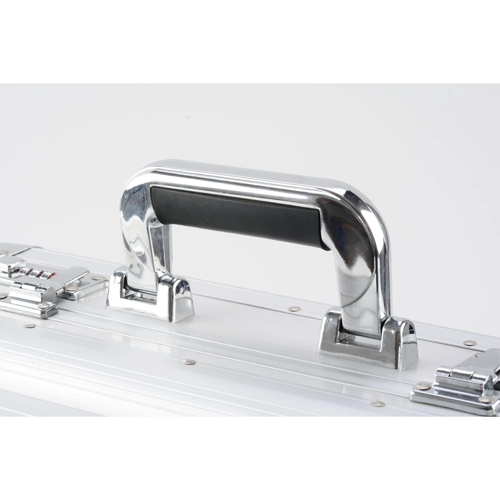 GLARY portable aluminum briefcase hard sided briefcase laptop storage case office business attache travel case