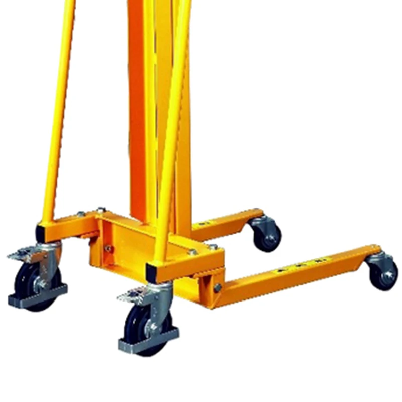 mingfeng mini manual winch stacker work positioner lifter