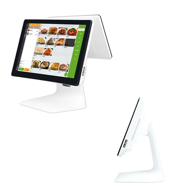 Full set of retail single screen point of sale supermarket pos system all in one machine cash register