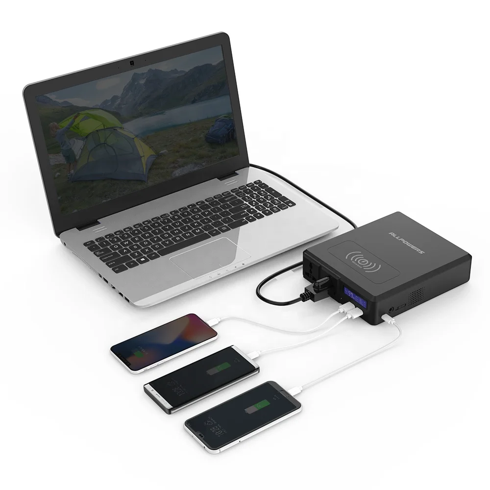 110V 220V 240V Portable Battery Pack Powers Station for Camping Solar Electric Generator