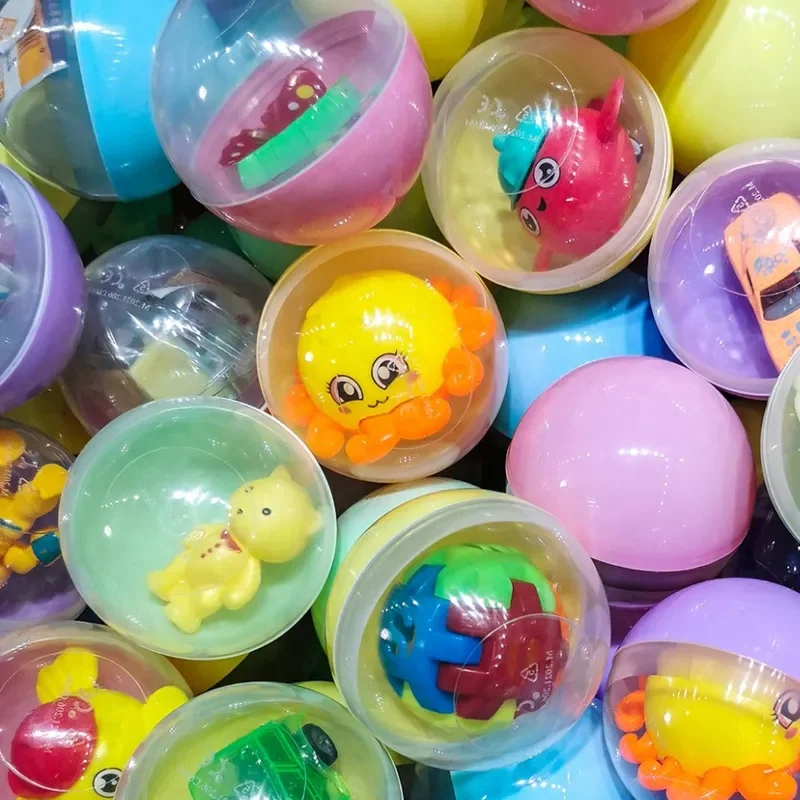 Classic 75MM PP Plastic Egg Gashapon Capsule Toys Unisex Kids Vending Machine Ball Gift Playing Bulk Capsule Machine Plastic