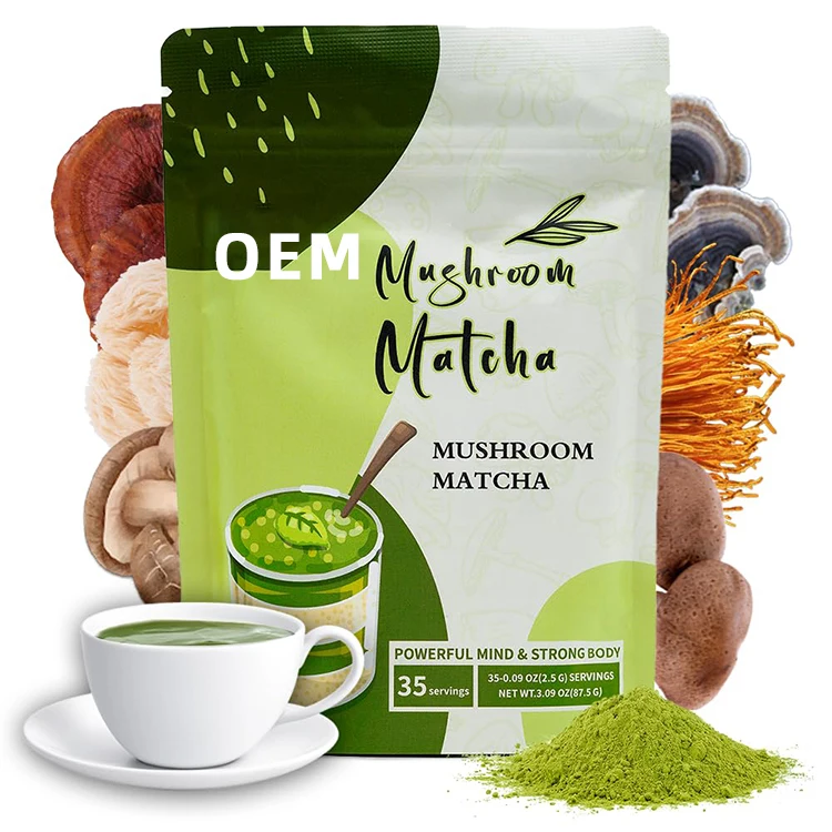 Оптовая продажа частная марка органический церемониальный сорт маття порошок гриб смесь 7 в 1