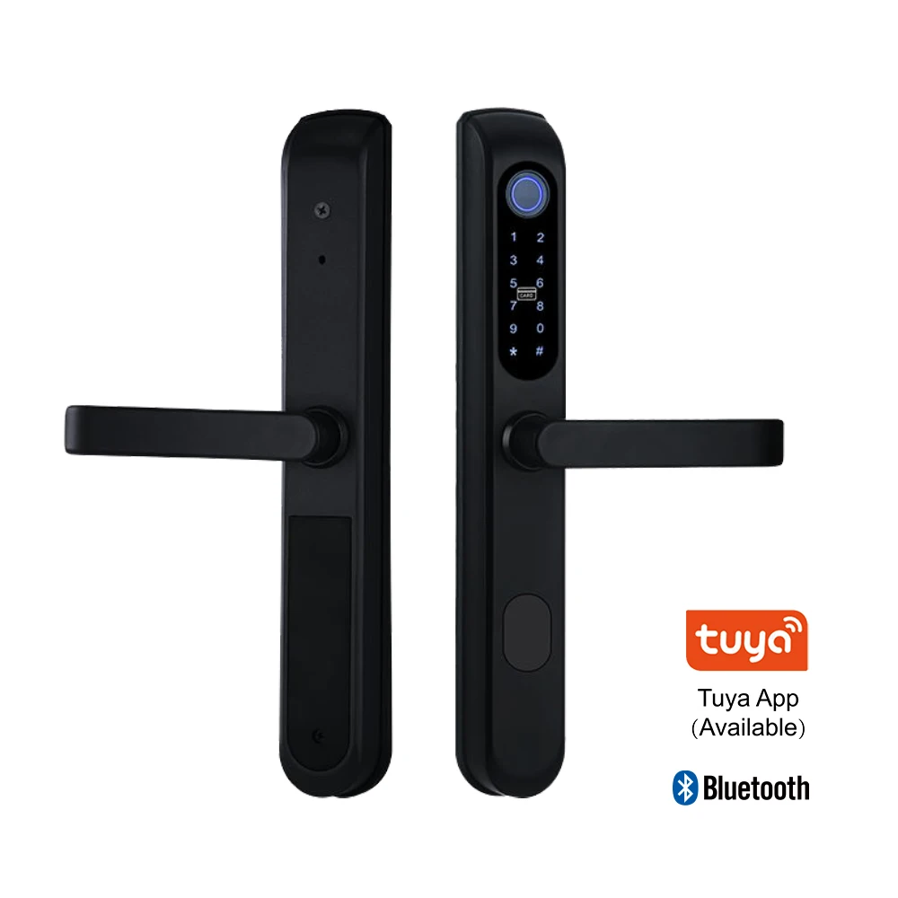 2022 Wifi Fingerprint Recognition fingerprint camera and intercom smart lock for sliding glass door