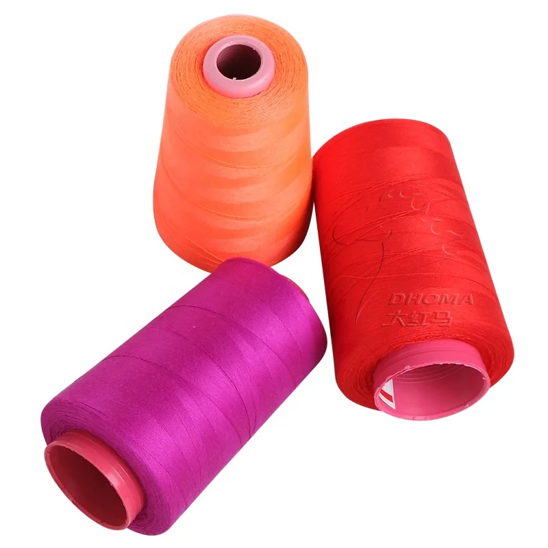 TFO Polyester Sewing Thread Colorful polyester yarn dyed no knots 40S/3 5000y cheap sewing thread for sewing