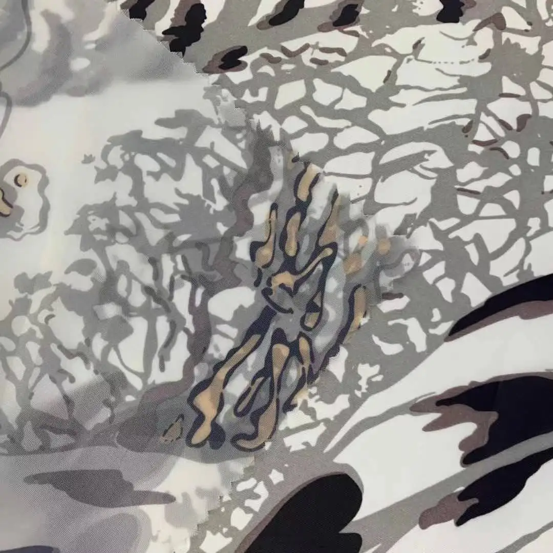 Wholesale 190T taffeta printed pvc coating polyester raincoat waterproof taffeta fabric