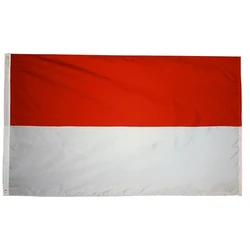 Fast Delivery Fade Resistant 3x5ft Polyester Pennant Red White Indonesia Flag in Stock