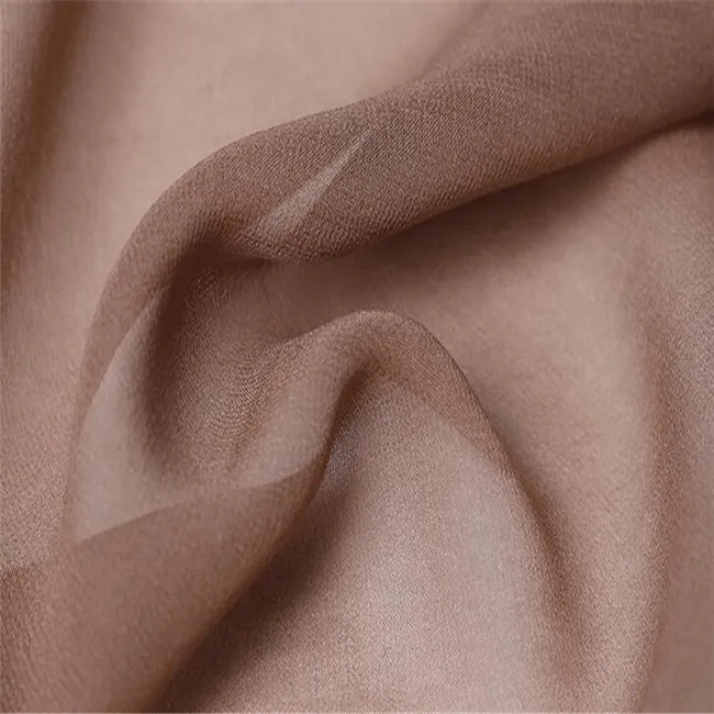 Chinese Wholesale  Silk GGT Mulberry Silk Georgette Fabric 100% Pure Silk Black Solid Color for Shirt Tang Suit Lace Cloth