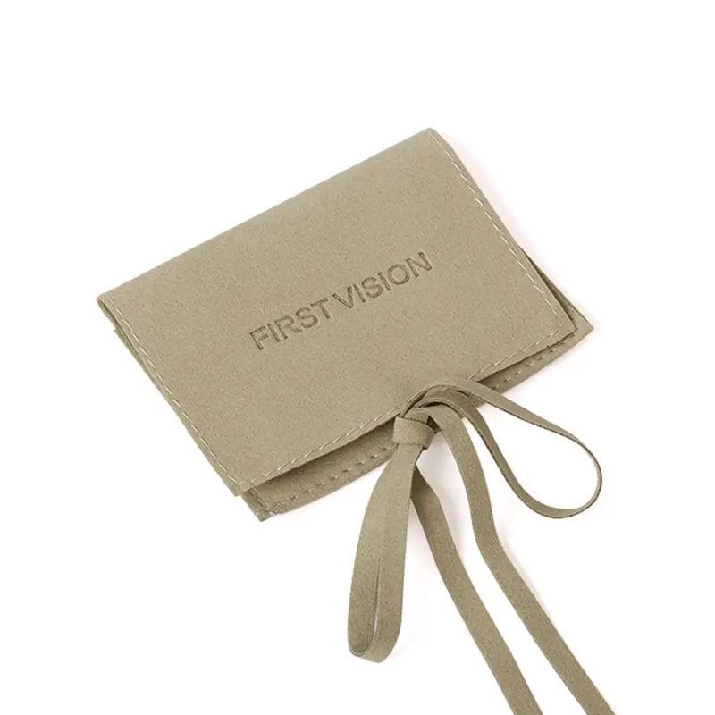 customised big branding inspired jewelry pouches gift packing bio microfiber bags with branded name for jewellery set packaging