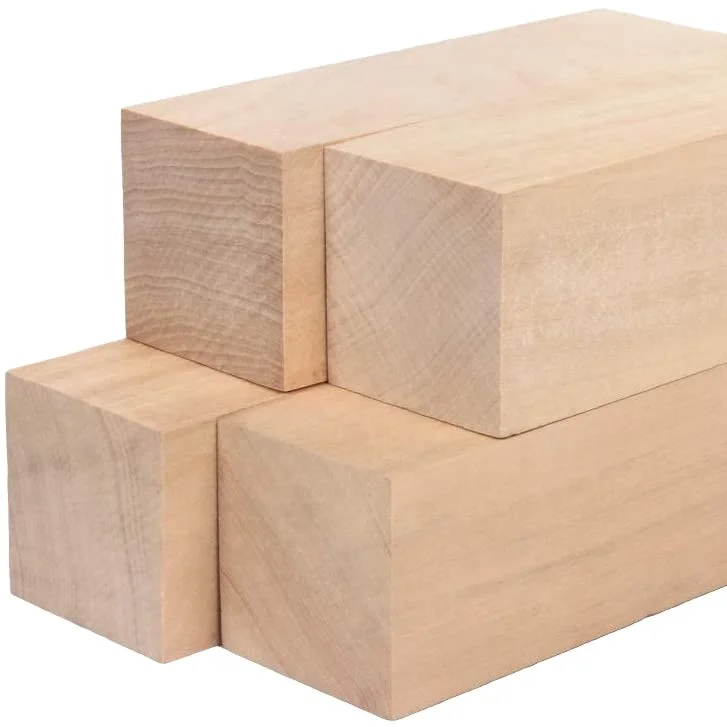 Factory Outlet Price Soft Solid Wood Chipping Kit Basswood Carving Block