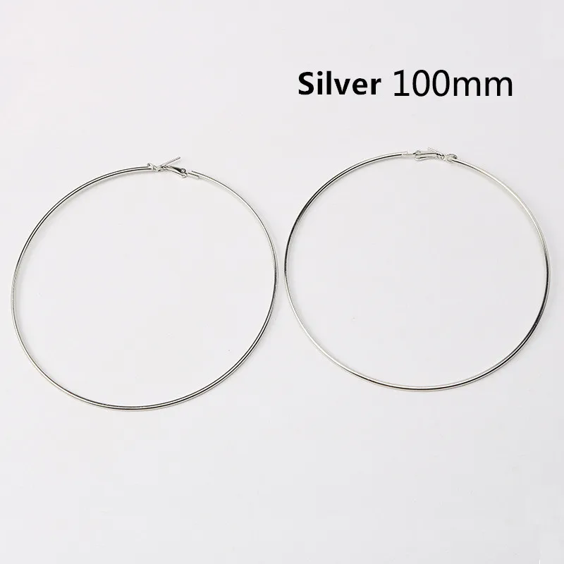 Trendy Large Hoop Earrings Big Gold Circle Earrings Fashion Loop Earrings for Women Jewelry