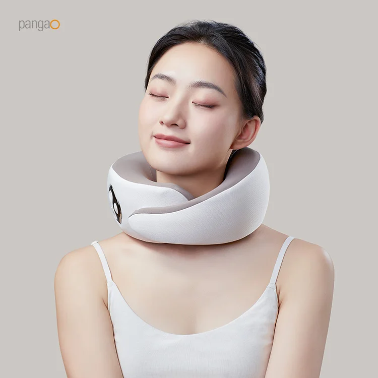 Smart Electric Cervical Spine Massage Travel Shoulder And Neck Pillow Massager with Red Light Heat