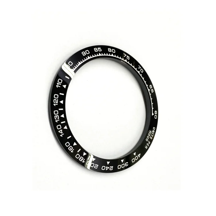 custom made high quality black Ceramic Bezel insert Watch Parts