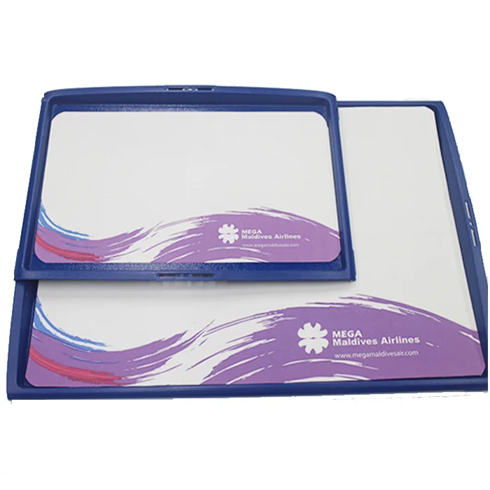 airline catering equipment logo printed non-slip serving paper tray mat