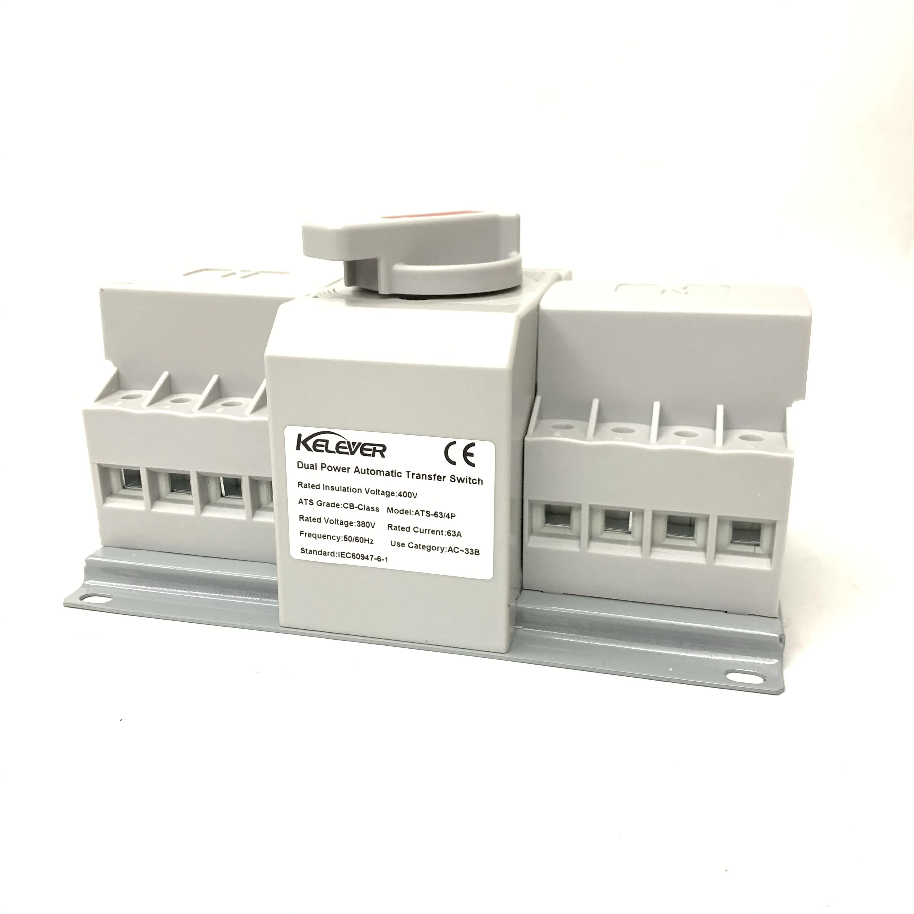 4P 63A  ats mini dual power automatic manual transfer changeover switch