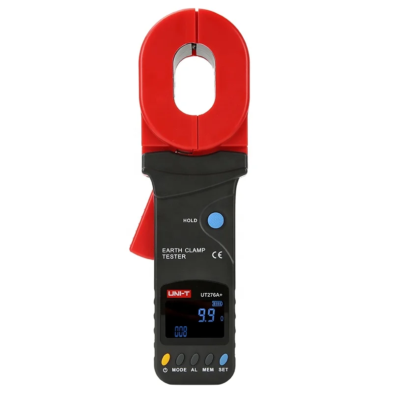 UNI-T UT276A+ Digital Clamp Earth Ground Tester Resistance Meter 0.01-500ohm 300 Data Storage