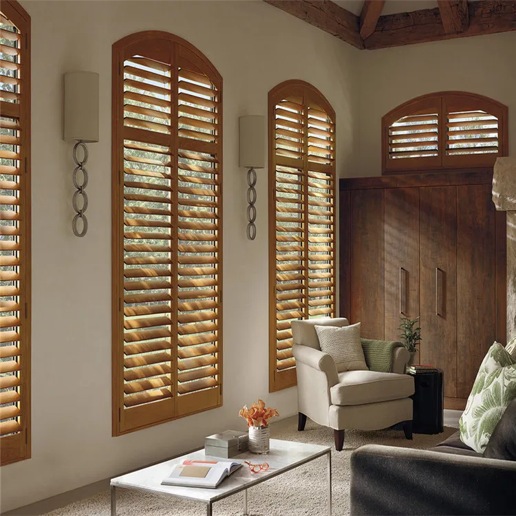 
Antique customized wooden plantation shutters 