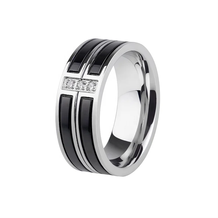 High Quality Famous Brand Design Jewelry 18K real gold plated stainless steel ring