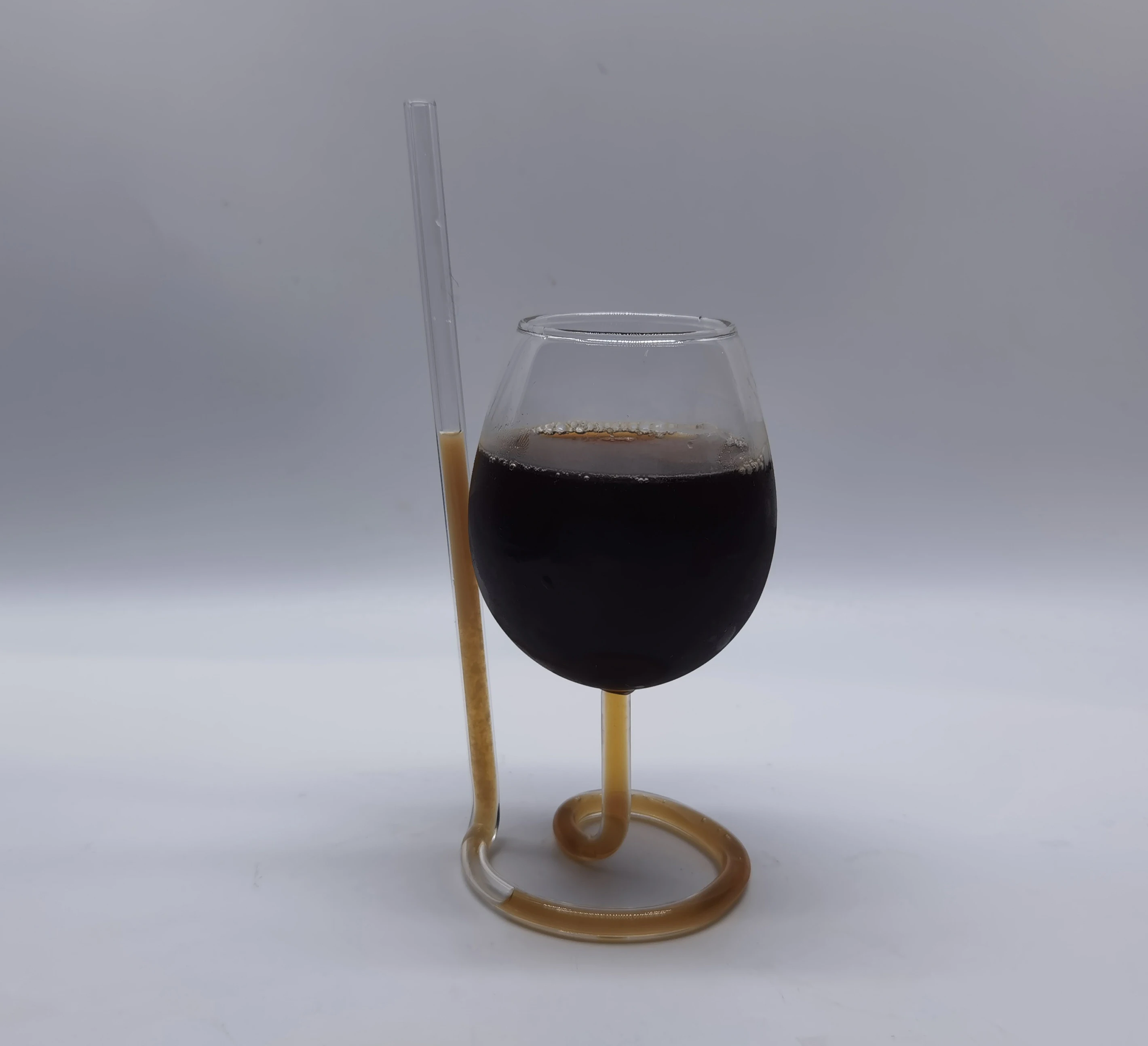 Wholesale Customized 320ml Creative heat resistant Thermo Espresso wine Glass cup