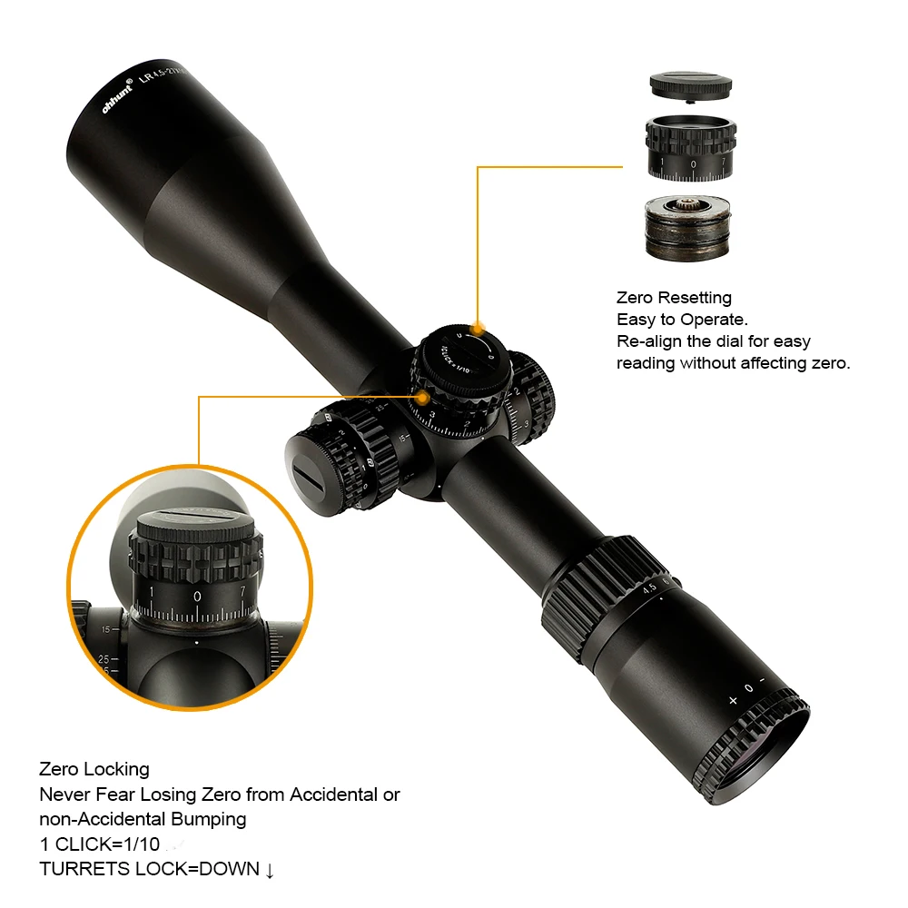 Ohhunt OEM 4 5-27x50 SFIR тактический прицел гравировка 1/10 прицелы для охоты