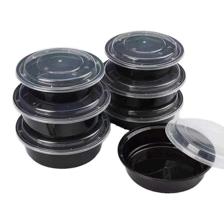 16oz 24oz Large quantity is preferred round plastic disposable food container Good quality bowl food container disposable