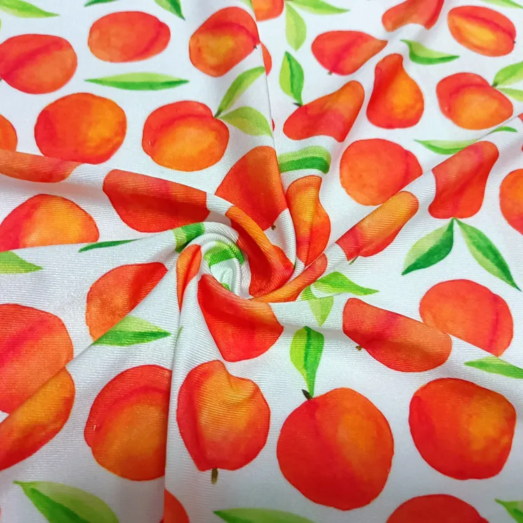 No MOQ Stretch polyester Fabric waterproof silky Custom Printed Swim Fabric for swimwear