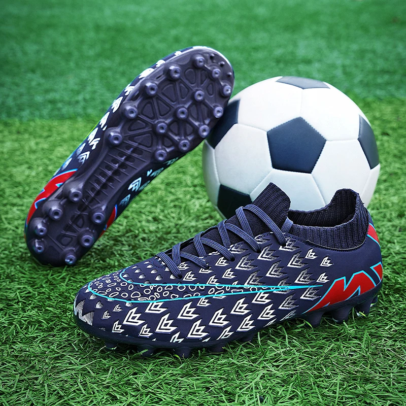 Factory Direct Wholesale Men Outdoor Sport football shoes black Kids Soccer Shoes Low Price Football Shoes Custom
