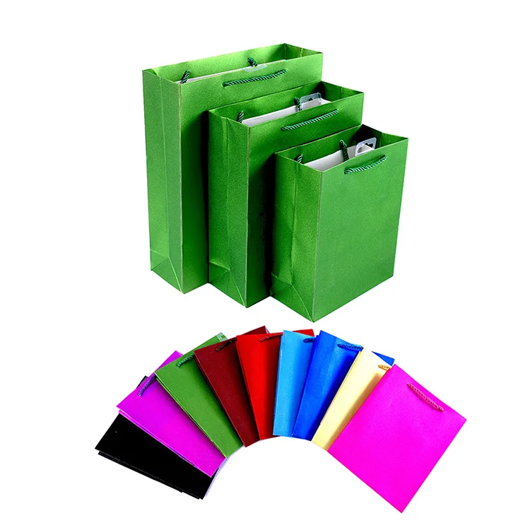 glitter paper gift bags with satin ribbon wedding gift bags paper custom with logo stock wholesale moq 50pcs