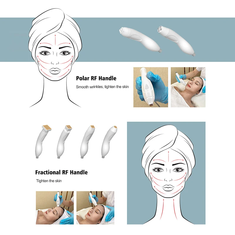 Skincare skin tightening rf beauty machine radio frecuencia fraccionada facial device  radiofrecuencia frequency