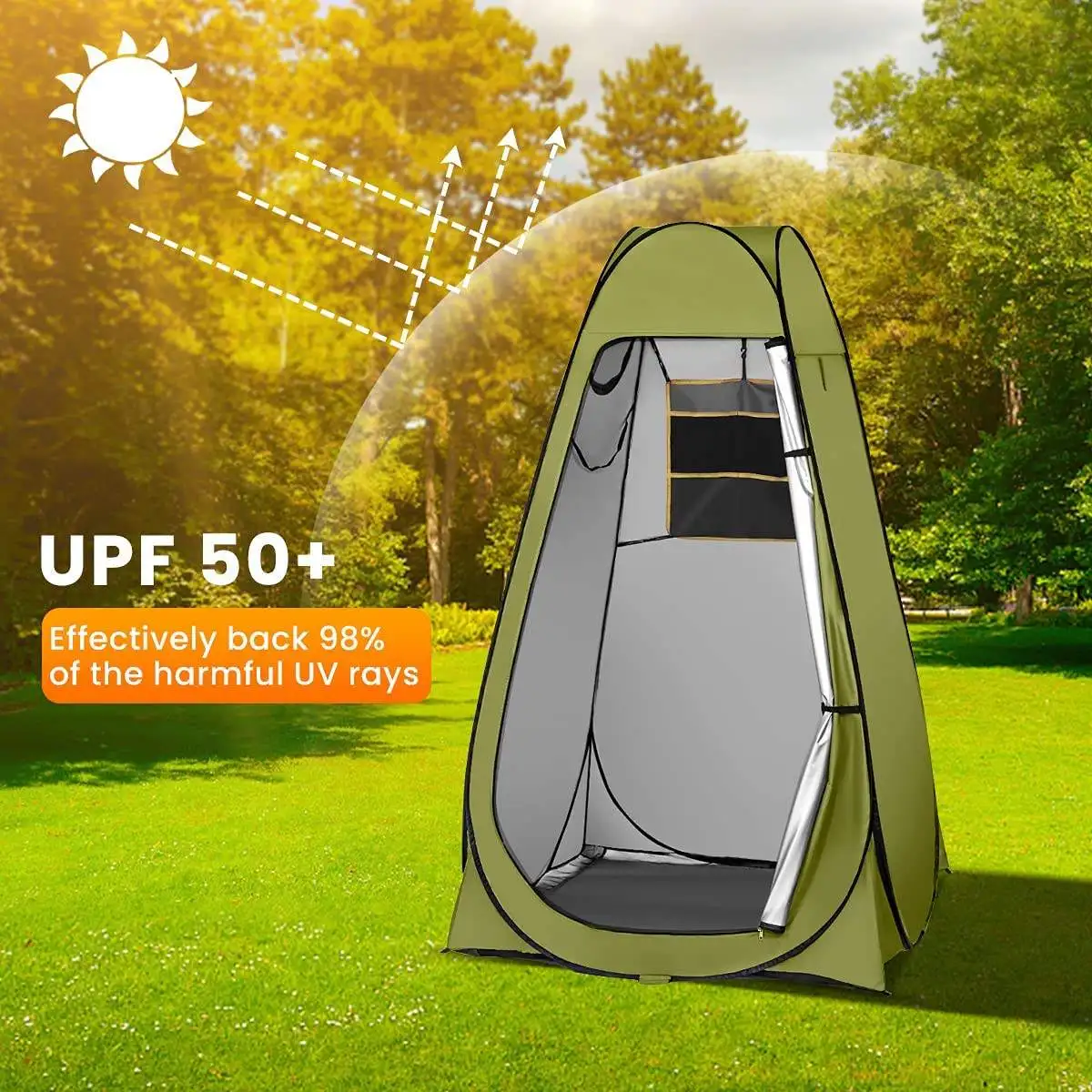 Goodwin Camping changing  Bath tent Outdoor shower tent Simple bath cover portable toilet Fully automatic pop up Waterproof tent